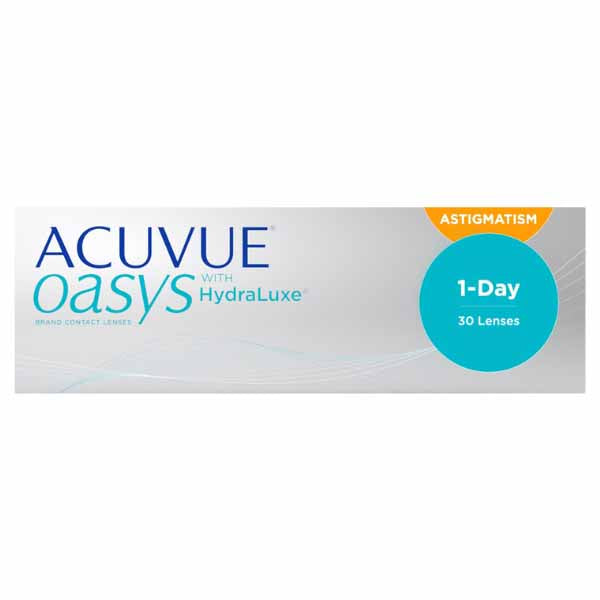CLEAR JOHNSON & JOHNSON ACUVUE OASYS HUDRALUXE ASTIGMATIC 30 PACK