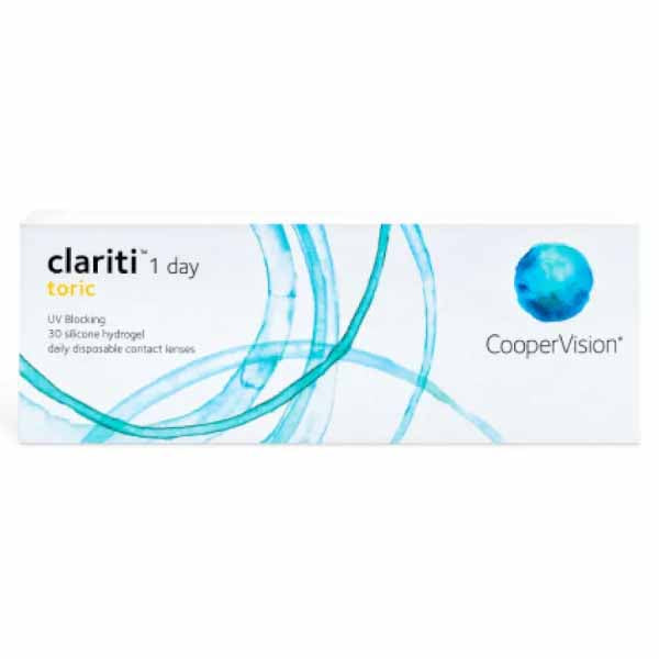 CLEAR COOPERVISION CLARITI 1 DAY TORIC 30 PACK