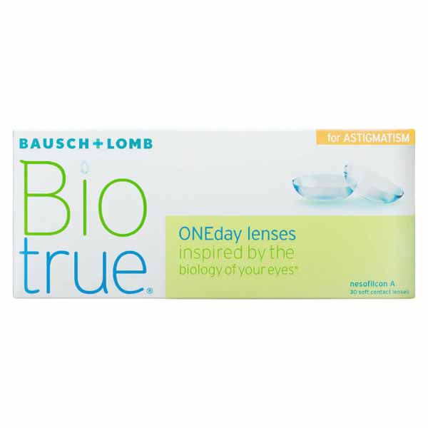 CLEAR BAUSCH+LOMB BIO TRUE 30 PACK ASTIGMATISM